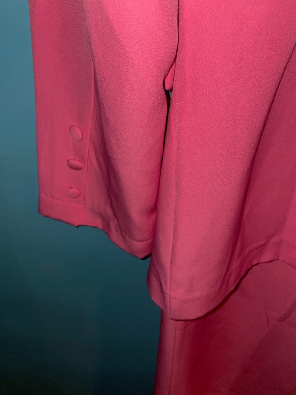 Women’s Pink Two-Piece Blazer and Wide-Leg Pant Set - Picture 10 of 14
